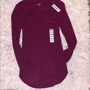 Burgundy under shirt